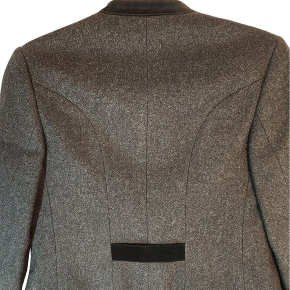 Trey Lodenfrey Wool Jacket Blazer w/Cut-Out Detail on Lapels Women's Size Small - Picture 12 of 12